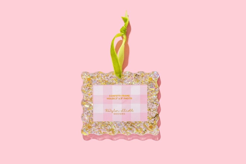 Confetti Frame Ornaments - Poppy & Vine