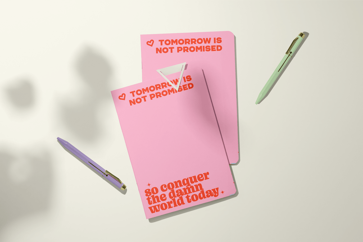 Conquer Today | Pocket Journal, Mini Notebook, Mini Journal - Poppy & Vine