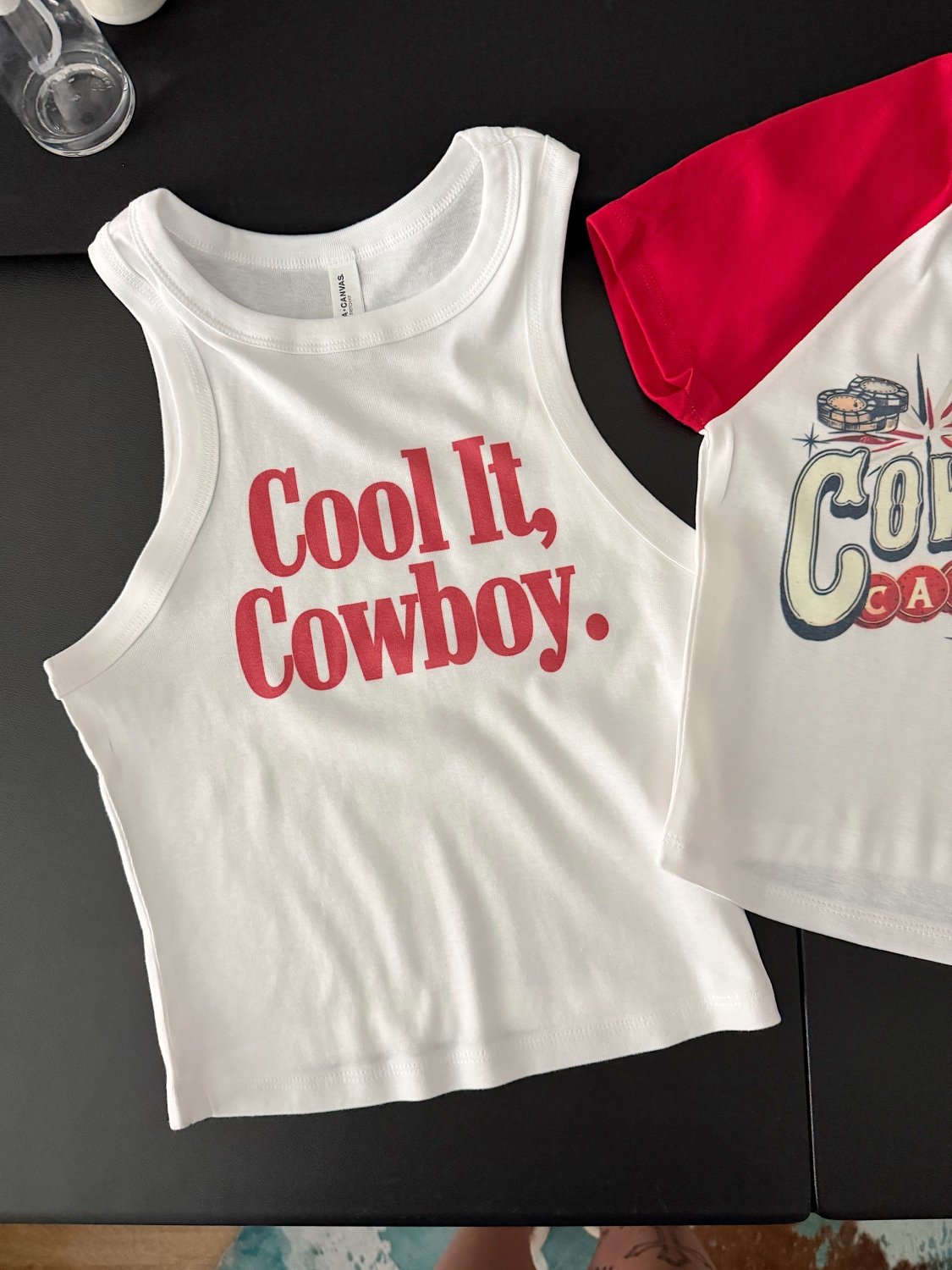 Cool It, Cowboy Cropped Tank - Poppy & Vine