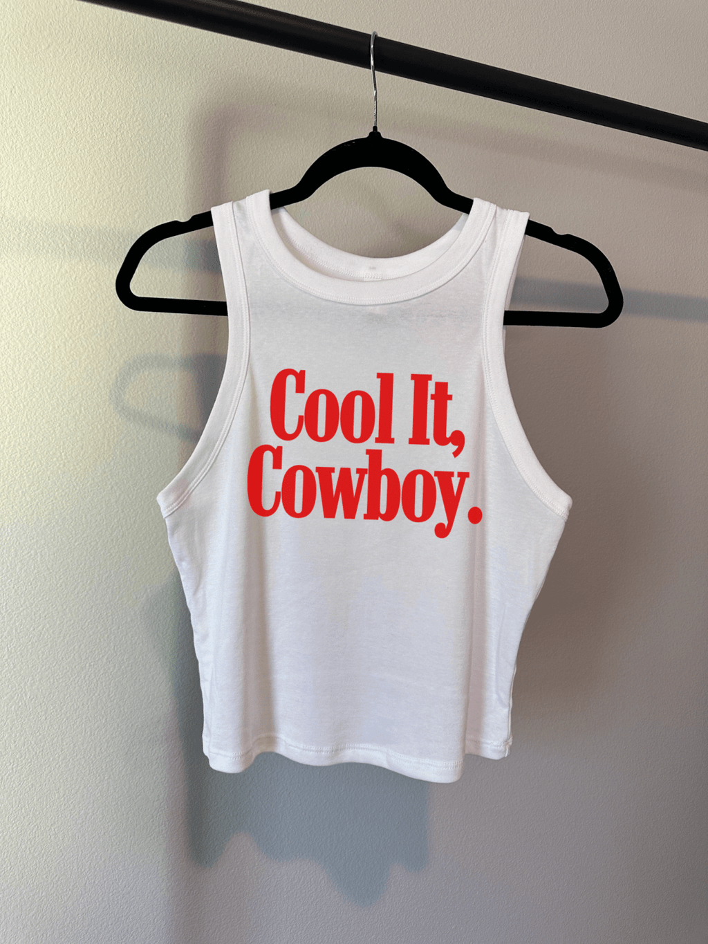 Cool It, Cowboy Cropped Tank - Poppy & Vine