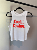 Cool It, Cowboy Cropped Tank - Poppy & Vine