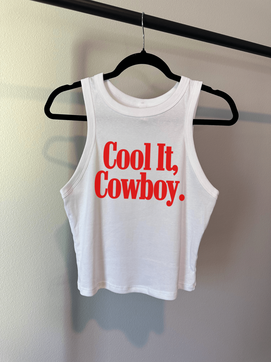 Cool It, Cowboy Cropped Tank - Poppy & Vine