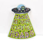 Country Roads Alien Glitter Sticker - Poppy & Vine