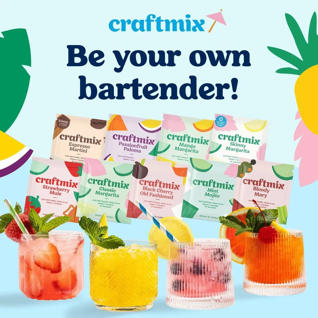 Craftmix Cocktail / Mocktail Mixers - Poppy & Vine