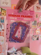 Gingham Sticker Frame Pack