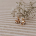 Daphne Tea Cup Hoops - Poppy & Vine