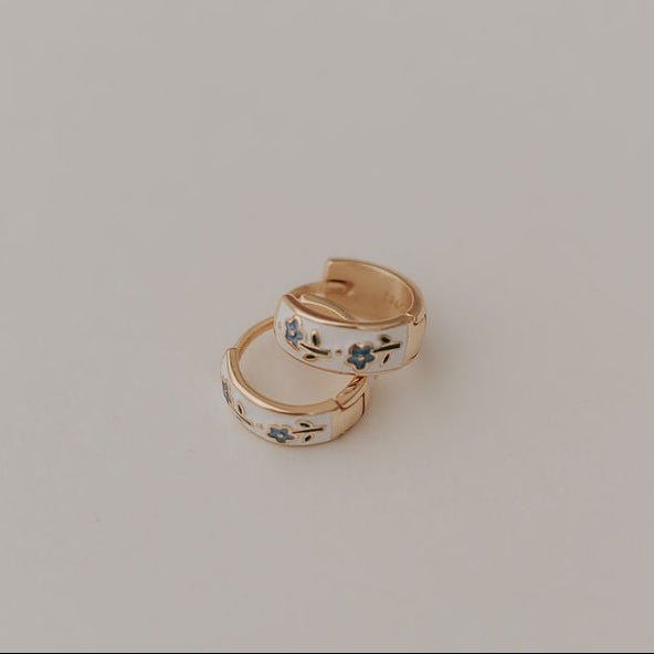 Daphne Tea Cup Hoops - Poppy & Vine