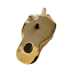 Dark Gold Middle Finger Wall Mount Sculpture | Bronze Hand Wall Art | 8.5" Tall - Poppy & Vine