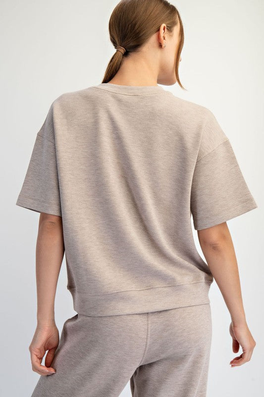 Everyday Ease Modal Scuba Crewneck Top