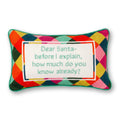 Dear Santa Needlepoint Pillow - Poppy & Vine
