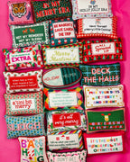 Deck the Halls Needlepoint Pillow - Poppy & Vine