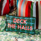 Deck the Halls Needlepoint Pillow - Poppy & Vine