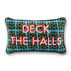 Deck the Halls Needlepoint Pillow - Poppy & Vine
