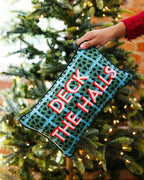 Deck the Halls Needlepoint Pillow - Poppy & Vine