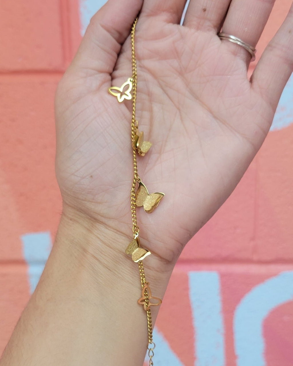 Delicate Butterflies Titanium Bracelet - Poppy & Vine