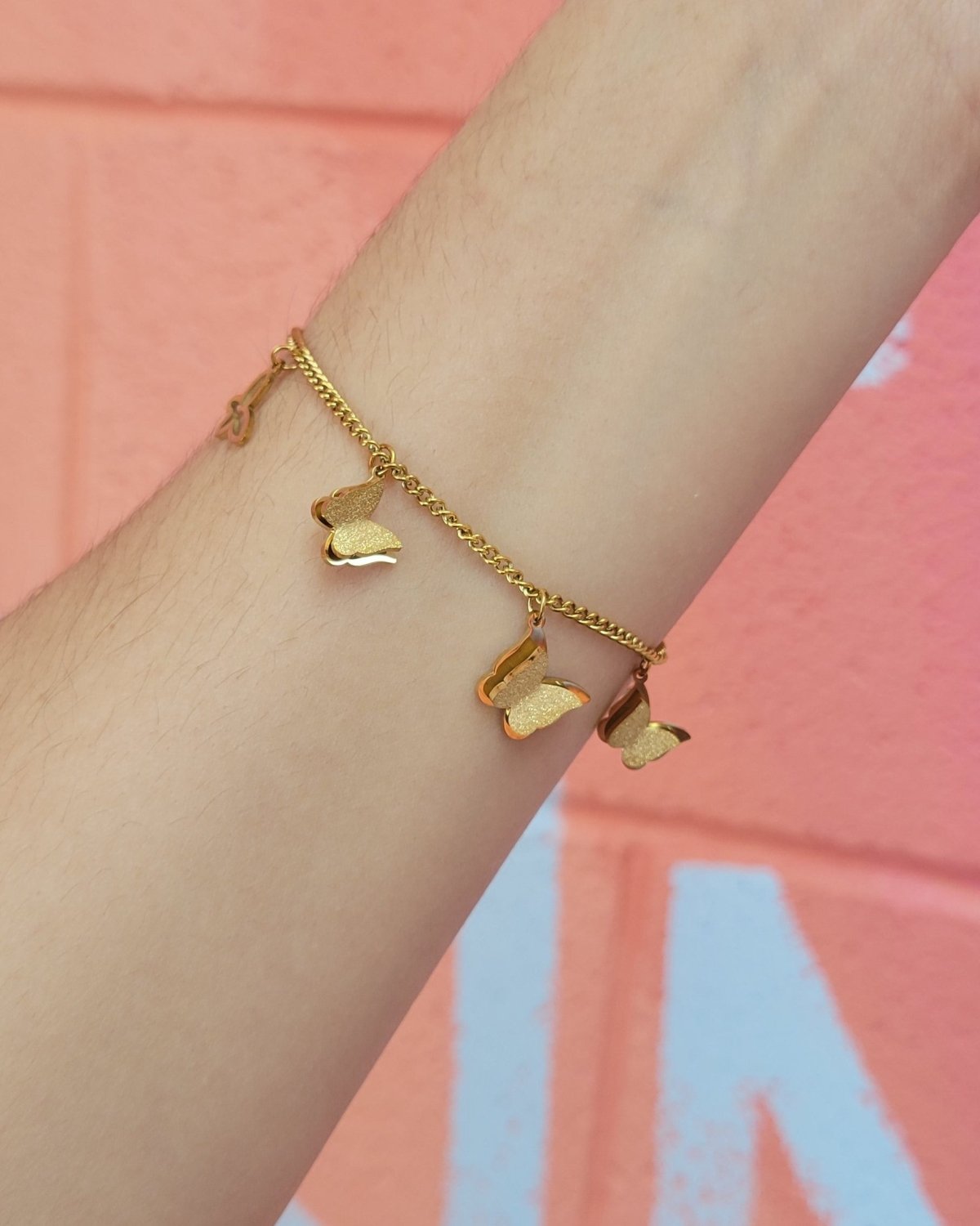 Delicate Butterflies Titanium Bracelet - Poppy & Vine