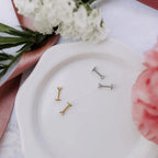 Diamond Flat Back Studs - Poppy & Vine