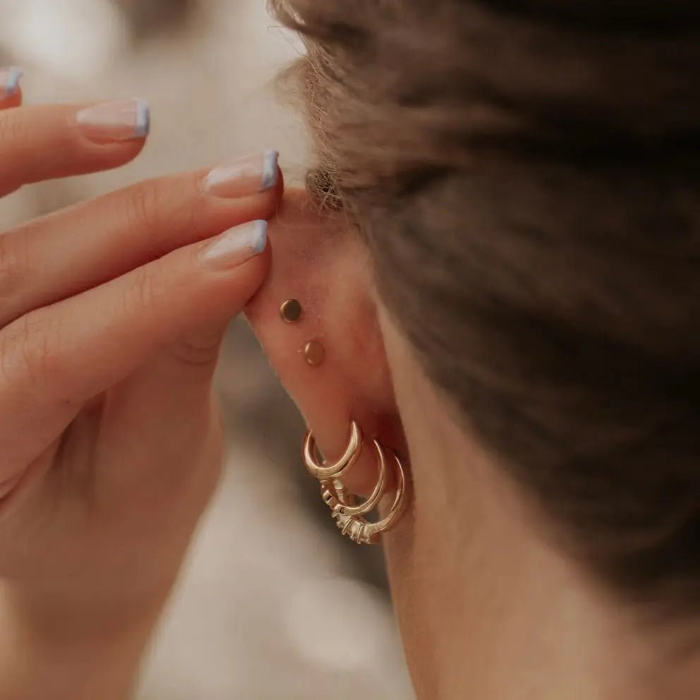 Diamond Flat Back Studs - Poppy & Vine
