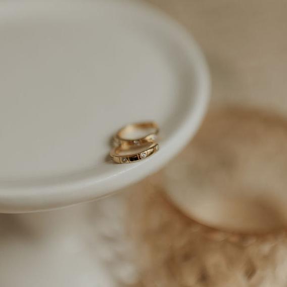 Diana Diamond Hoops - Poppy & Vine