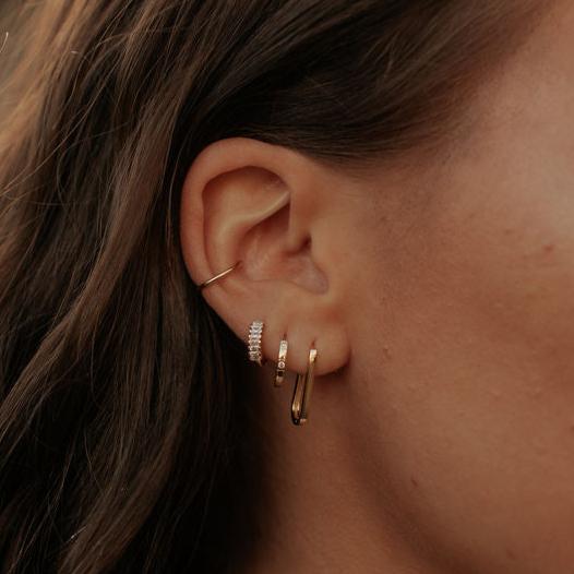 Diana Diamond Hoops - Poppy & Vine