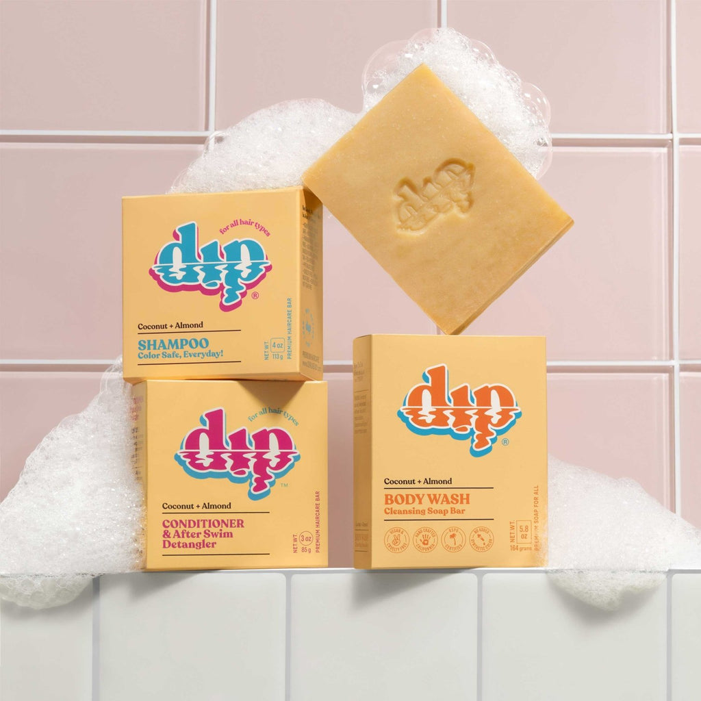 Dip Body Wash Cleansing Soap Bar - Coconut & Almond - Poppy & Vine