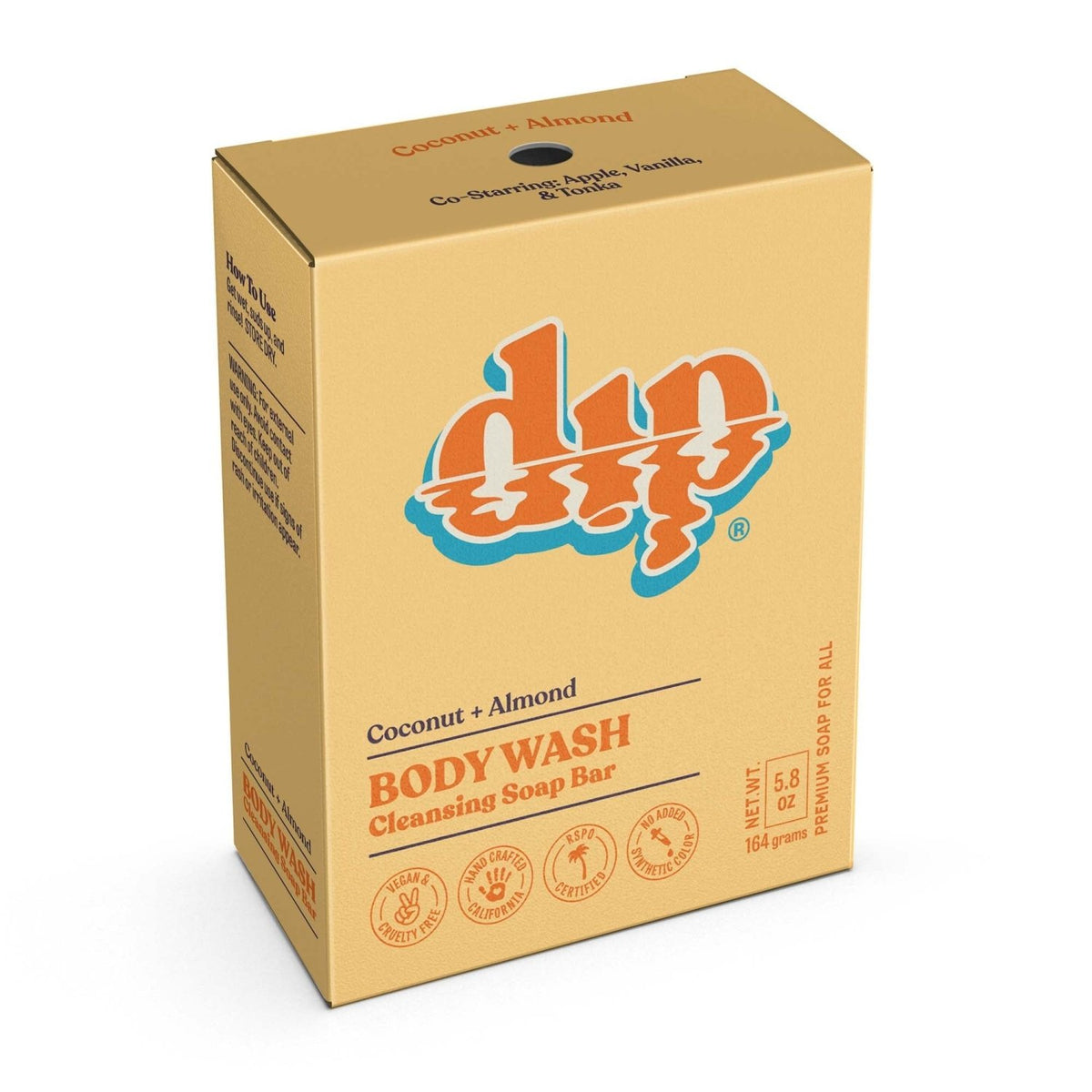 Dip Body Wash Cleansing Soap Bar - Coconut & Almond - Poppy & Vine