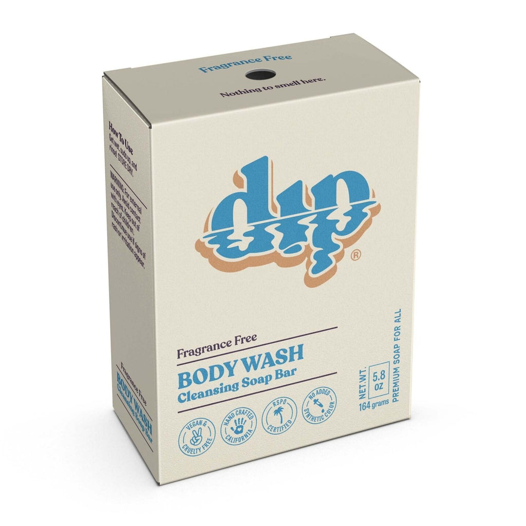 Dip Body Wash Cleansing Soap Bar - Fragrance Free - Poppy & Vine