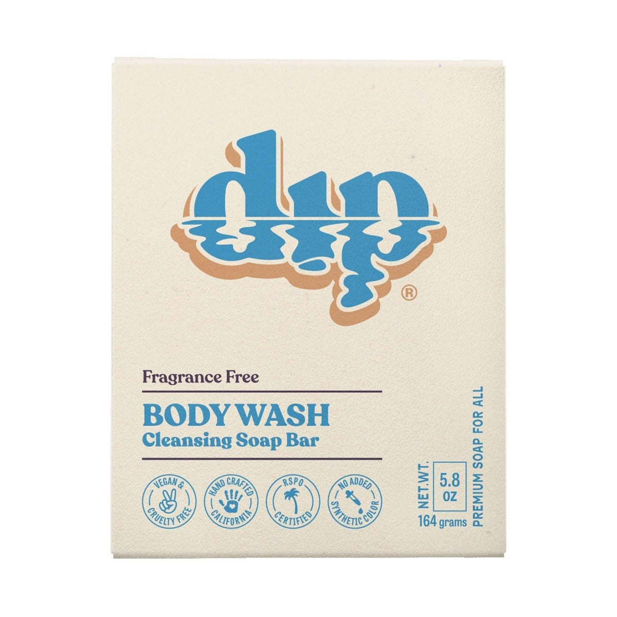 Dip Body Wash Cleansing Soap Bar - Fragrance Free - Poppy & Vine