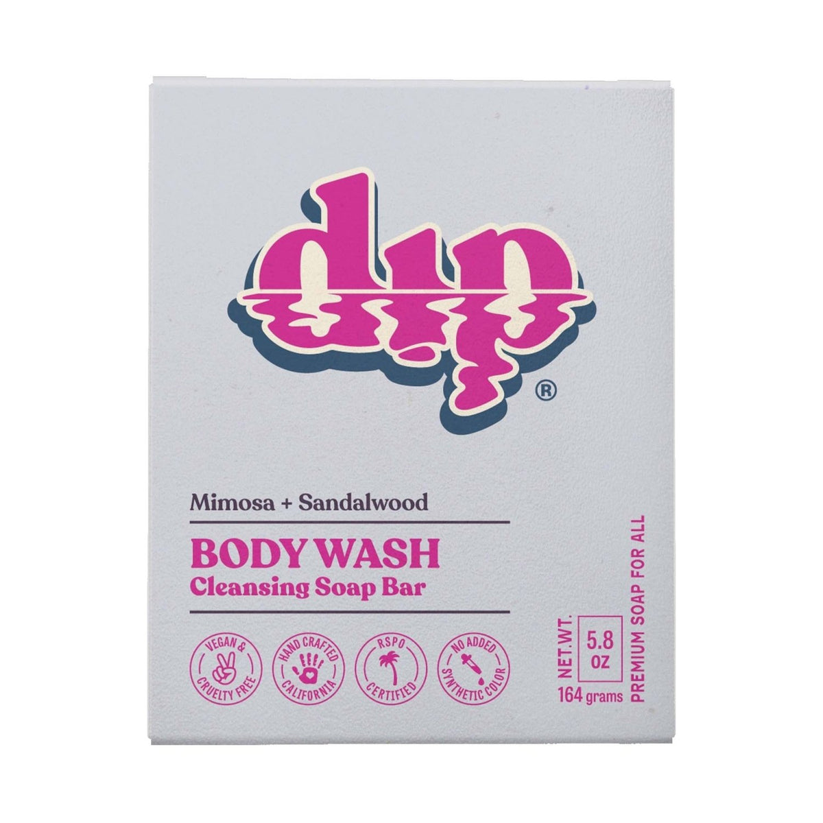 Dip Body Wash Cleansing Soap Bar - Mimosa & Sandalwood - Poppy & Vine