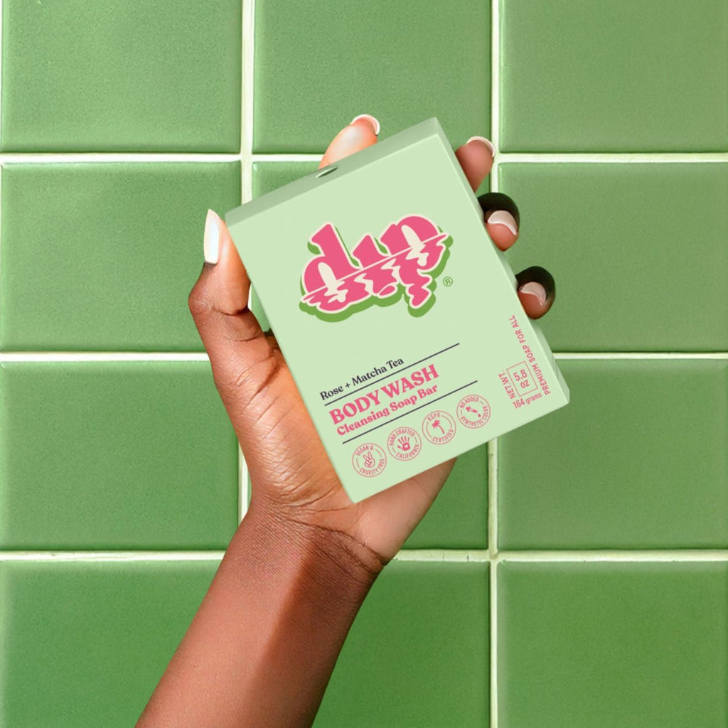 Dip Body Wash Cleansing Soap Bar - Rose & Matcha Tea - Poppy & Vine