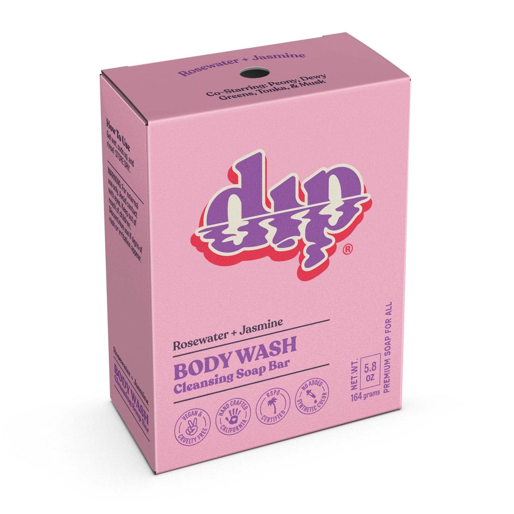 Dip Body Wash Cleansing Soap Bar - Rosewater & Jasmine - Poppy & Vine