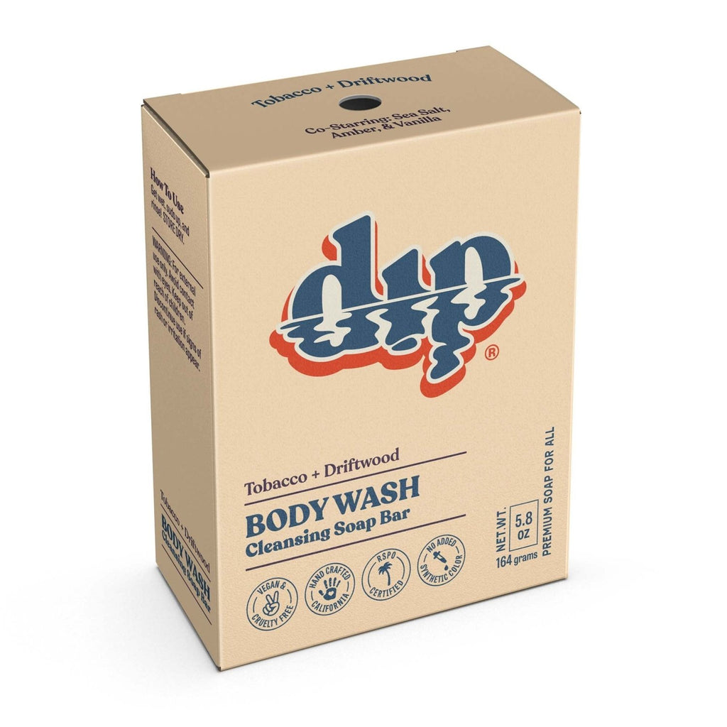Dip Body Wash Cleansing Soap Bar - Tobacco & Driftwood - Poppy & Vine