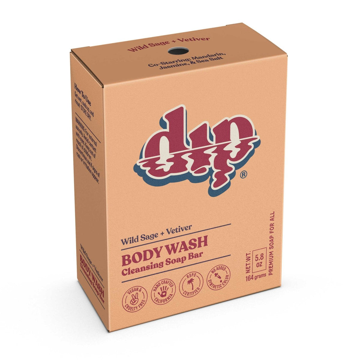 Dip Body Wash Cleansing Soap Bar - Wild Sage & Vetiver - Poppy & Vine