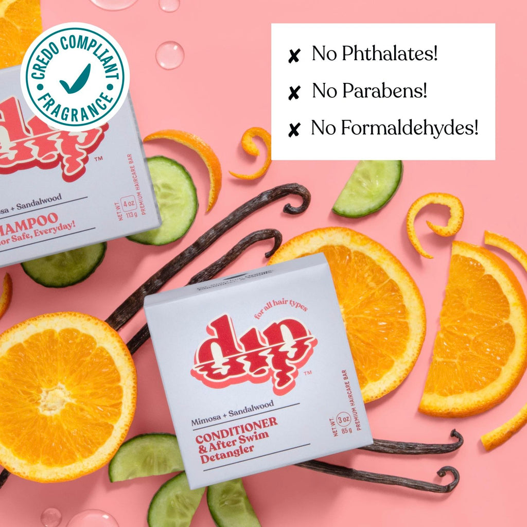 Dip Conditioner Bar & After Swim Detangler - Mimosa & Sandalwood - Poppy & Vine