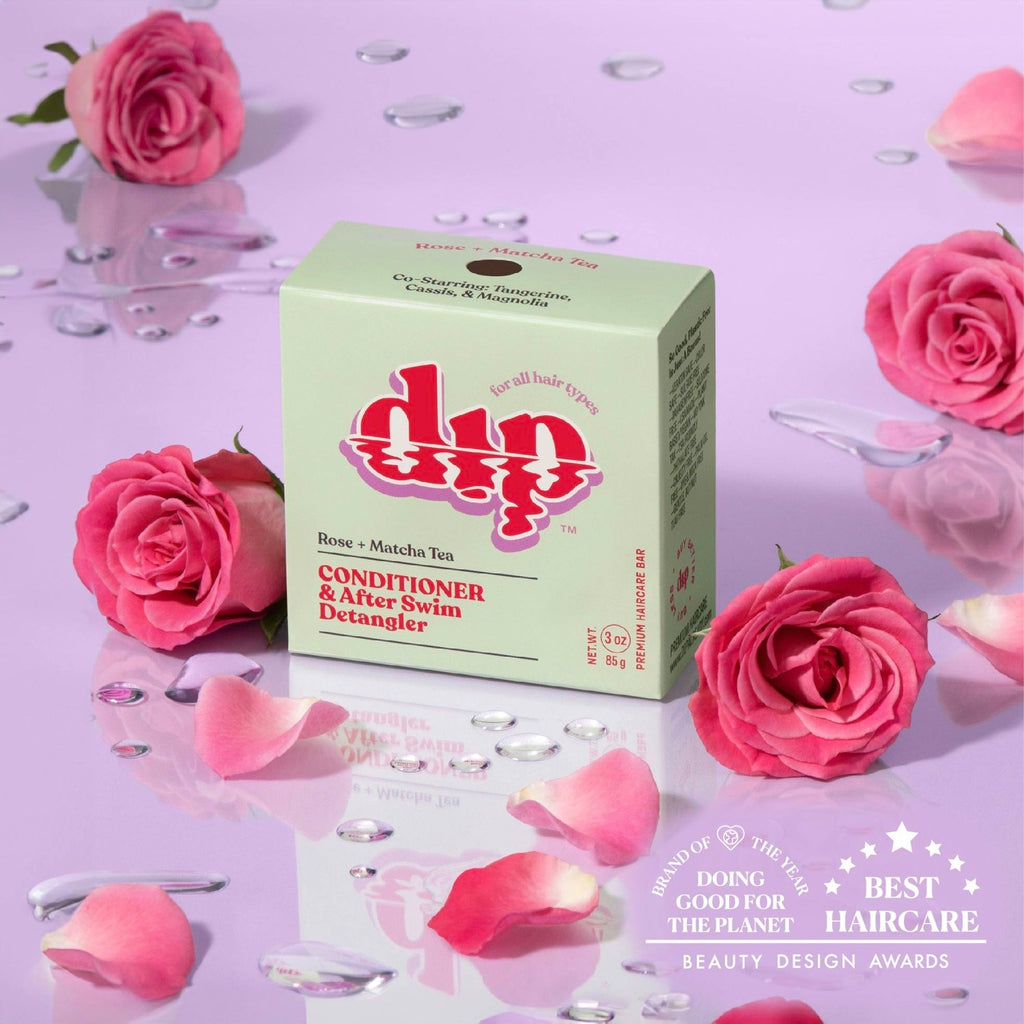 Dip Conditioner Bar & After Swim Detangler - Rose & Matcha Tea - Poppy & Vine