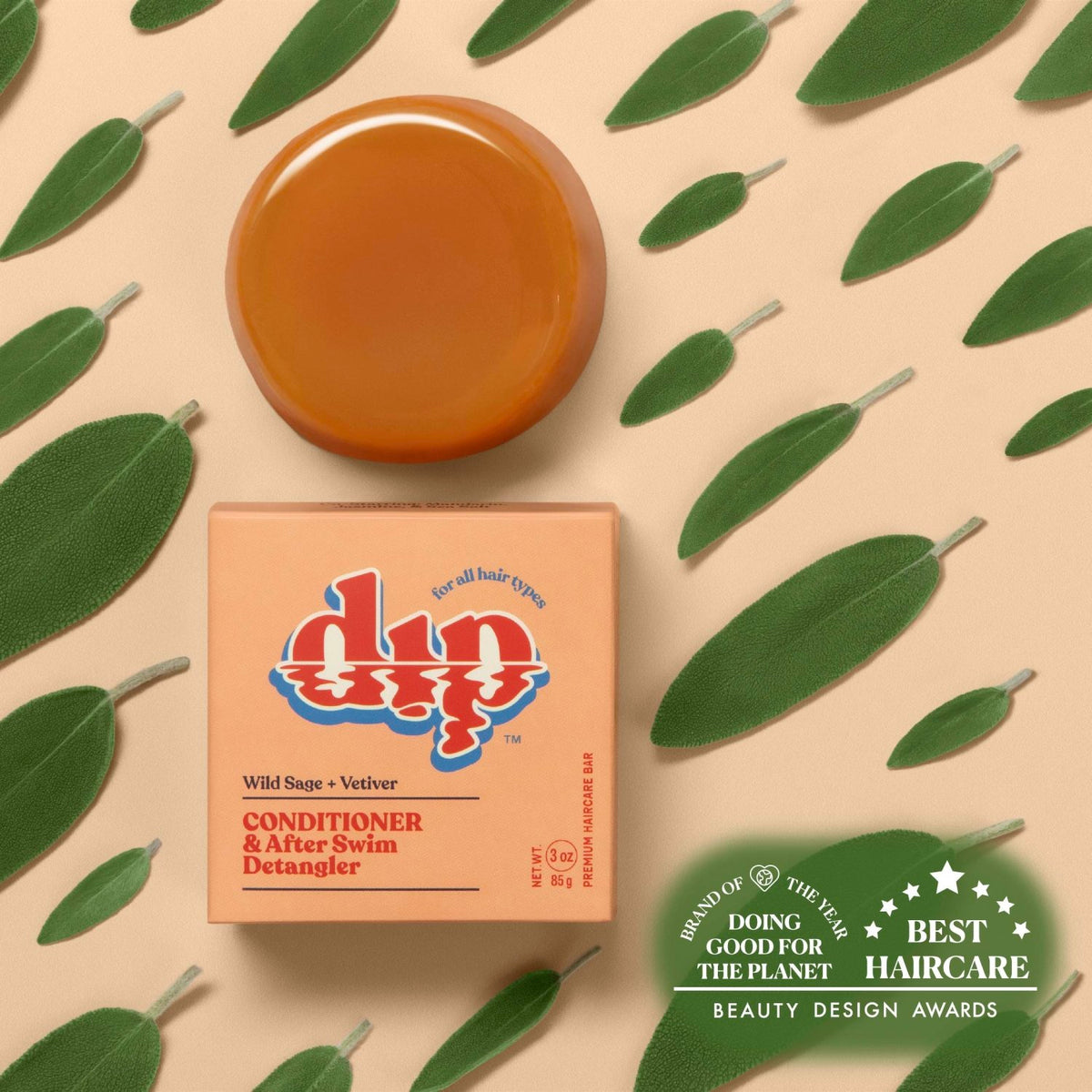 Dip Conditioner Bar & After Swim Detangler - Wild Sage & Vetiver - Poppy & Vine