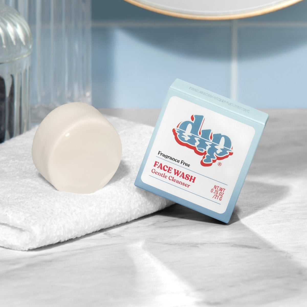 Dip Face Wash Gentle Cleansing Bar - Fragrance Free - Poppy & Vine