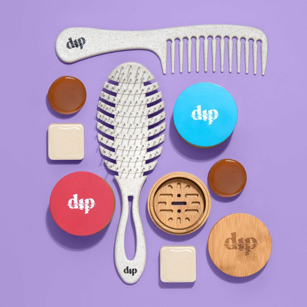 Dip Full Size Detangling Comb : Curly or Hi-Volume Hair - Poppy & Vine