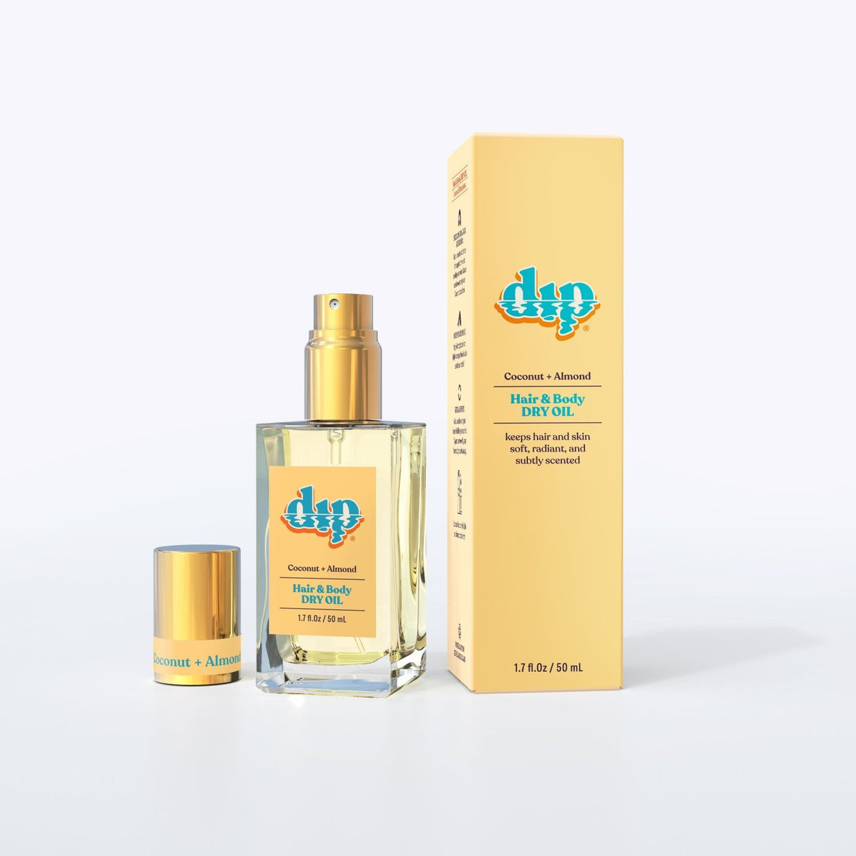 Dip Hair & Body Dry Oil - Coconut & Almond - Poppy & Vine
