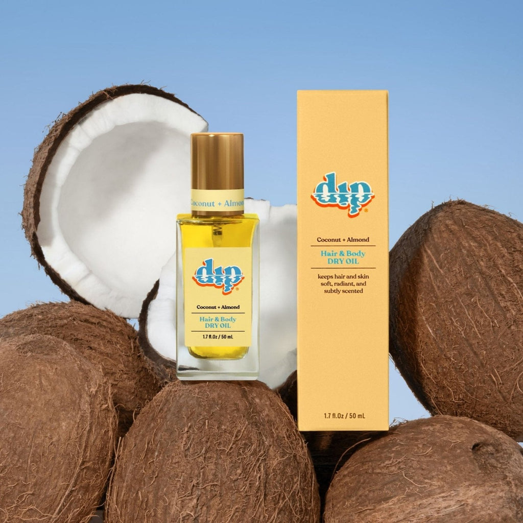 Dip Hair & Body Dry Oil - Coconut & Almond - Poppy & Vine
