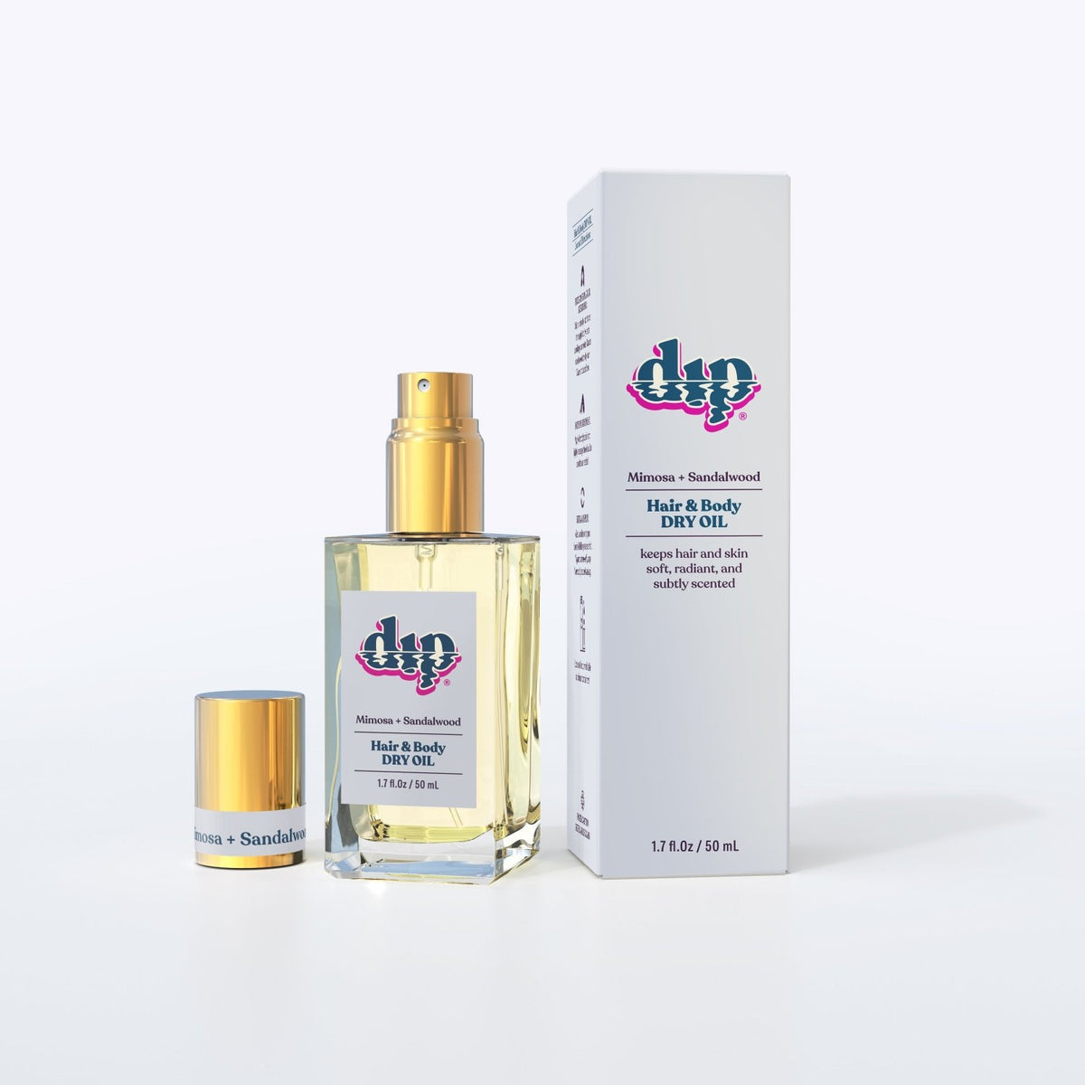Dip Hair & Body Dry Oil - Mimosa & Sandalwood - Poppy & Vine