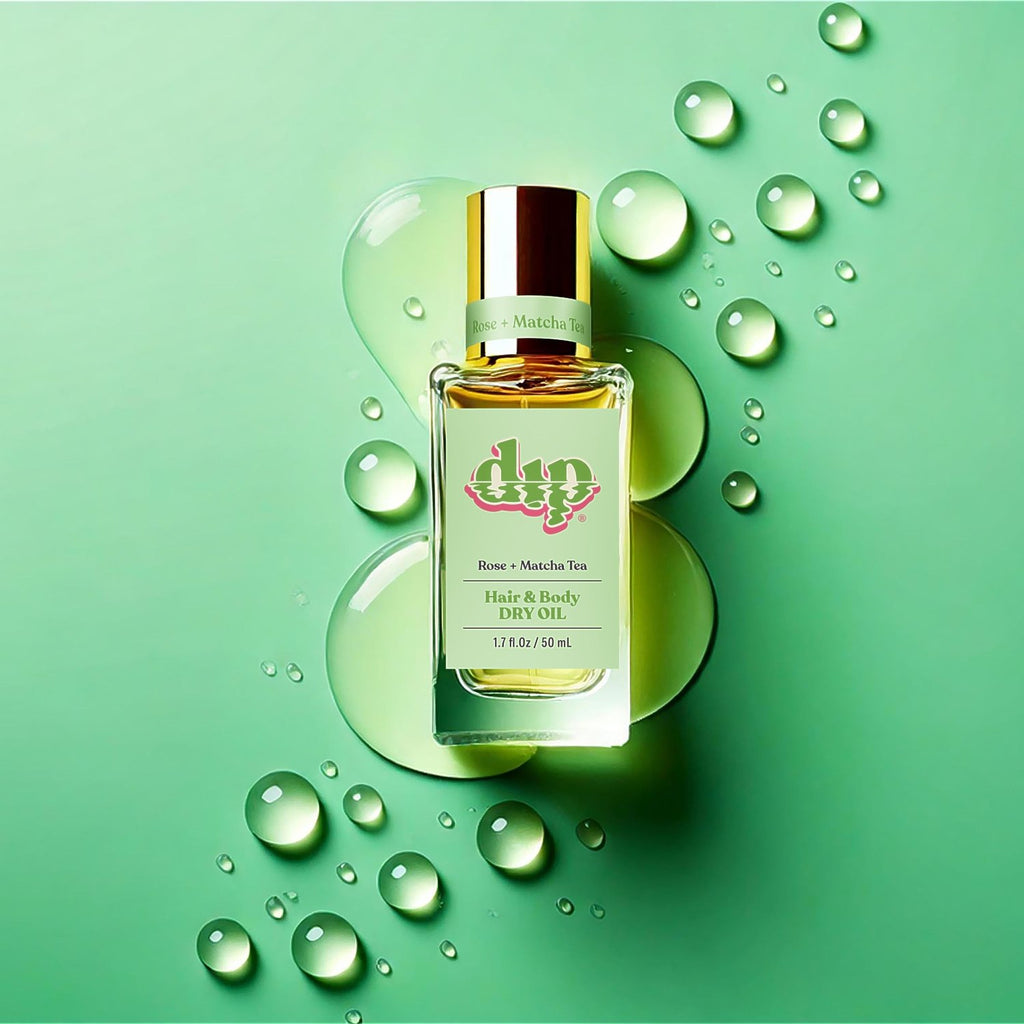 Dip Hair & Body Dry Oil - Rose & Matcha Tea - Poppy & Vine