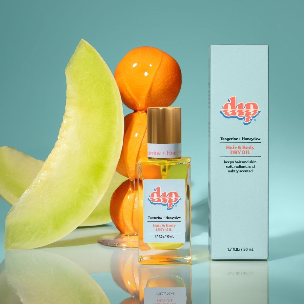 Dip Hair & Body Dry Oil - Tangerine & Honeydew - Poppy & Vine
