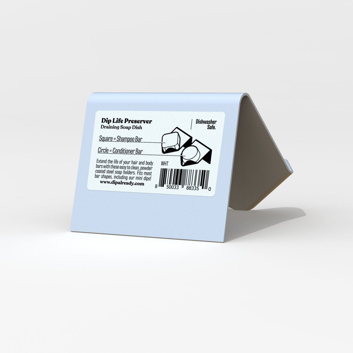 Dip Life Preserver: White Draining Soap Dish (single unit) - Poppy & Vine