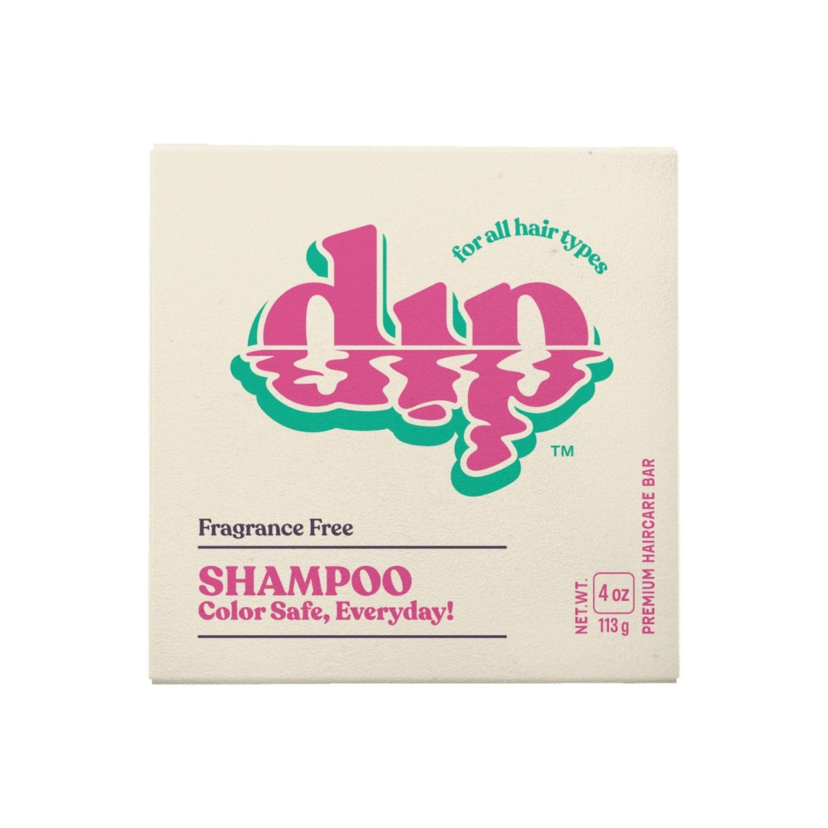 Dip Shampoo Bar: Color Safe, Everyday - Fragrance Free - Poppy & Vine
