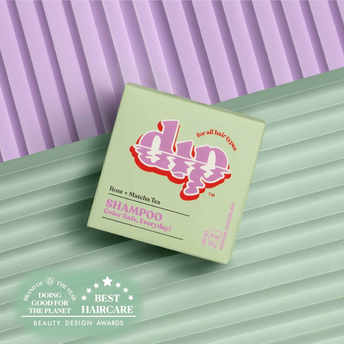 Dip Shampoo Bar: Color Safe, Everyday - Rose & Matcha Tea - Poppy & Vine