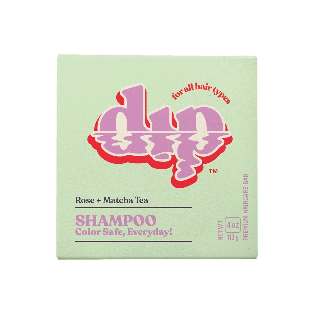 Dip Shampoo Bar: Color Safe, Everyday - Rose & Matcha Tea - Poppy & Vine