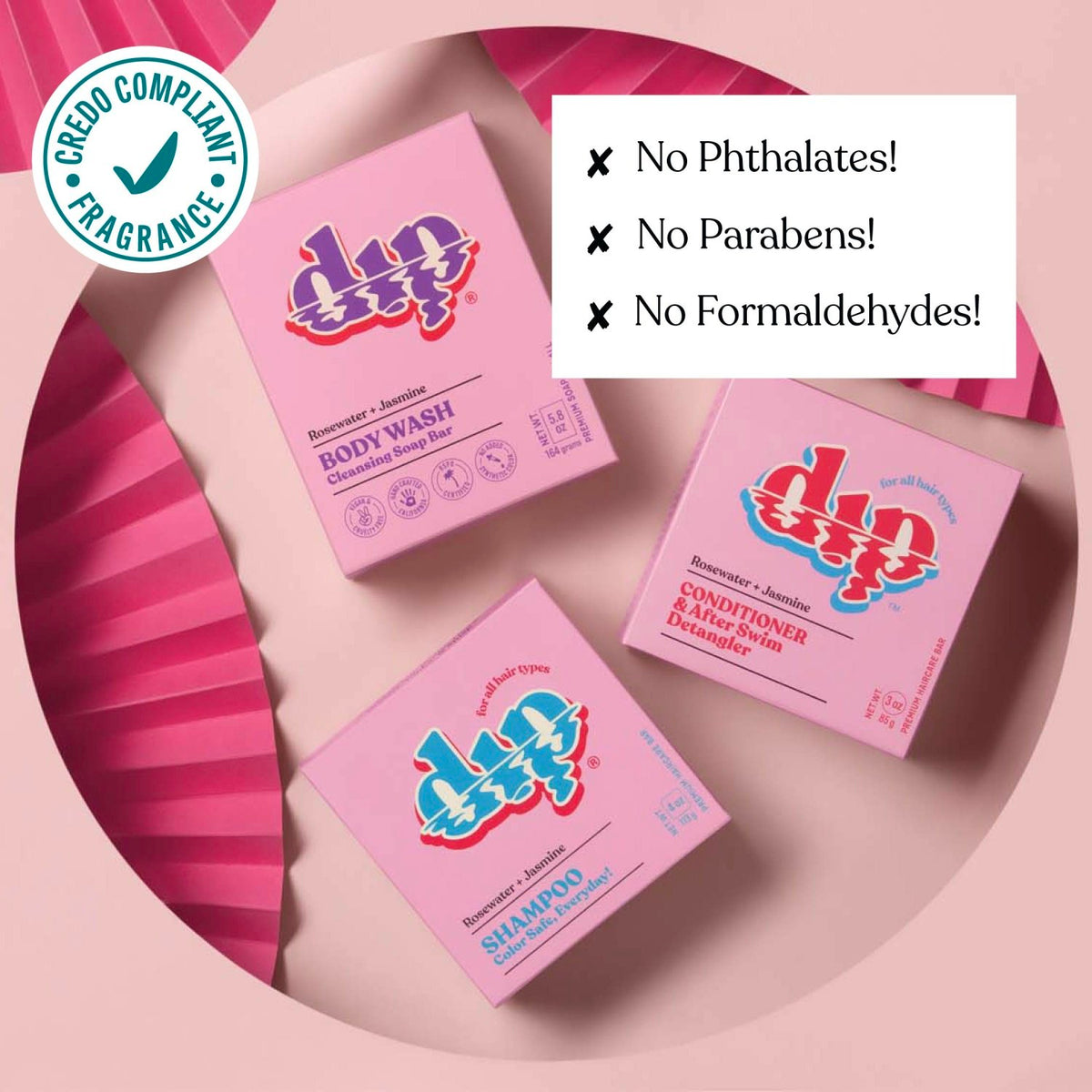 Dip Shampoo Bar: Color Safe, Everyday- Rosewater & Jasmine - Poppy & Vine