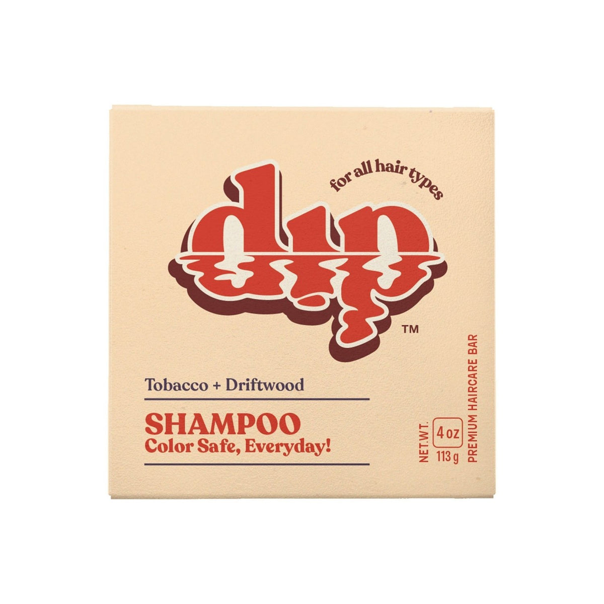 Dip Shampoo Bar: Color Safe, Everyday - Tobacco & Driftwood - Poppy & Vine