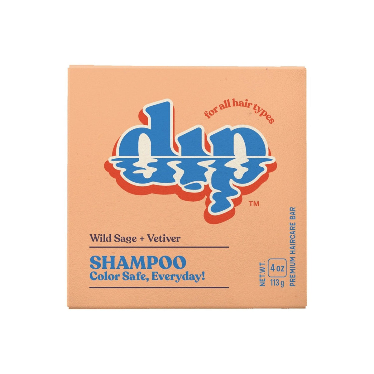 Dip Shampoo Bar: Color Safe, Everyday - Wild Sage & Vetiver - Poppy & Vine